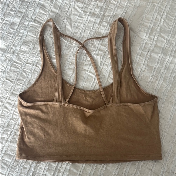 American Eagle Outfitters Brown Crop Top - Picture 2 of 3